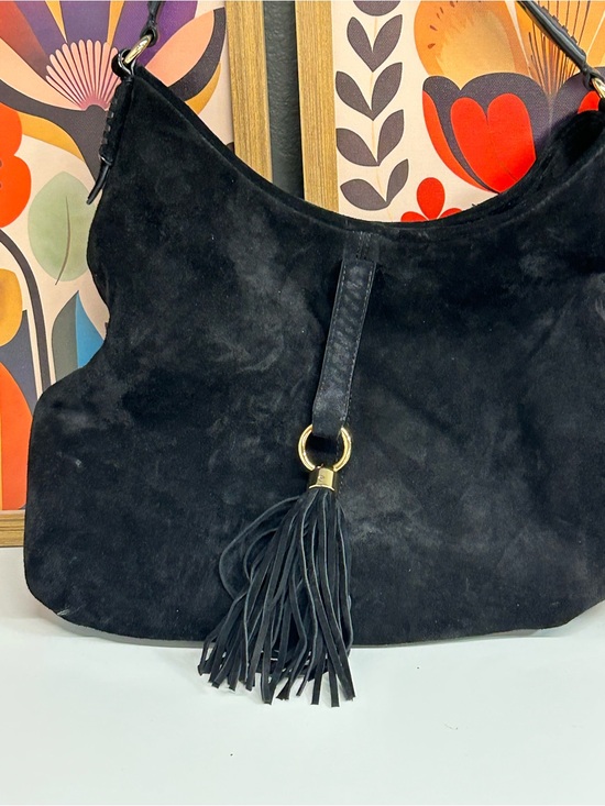 Ralph Lauren Handbags - NWOT Ralph Lauren Indian Cove black suede hobo